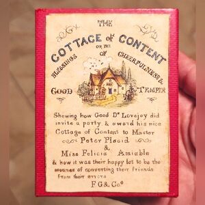 Cottage of Content Antique Card Game Reprint 2004 RARE
